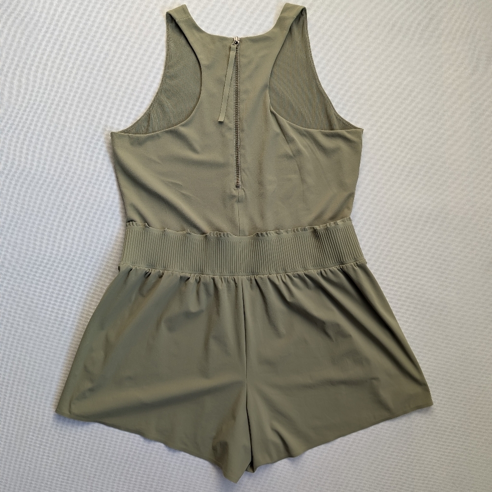 Athleta Green Sleeveless Jumpsuit with Fitted Bodice - Picture 6 of 7